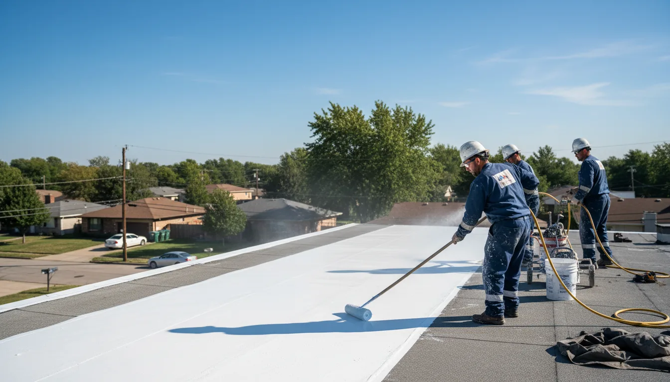 Commercial roof coating in Guys, TN near me